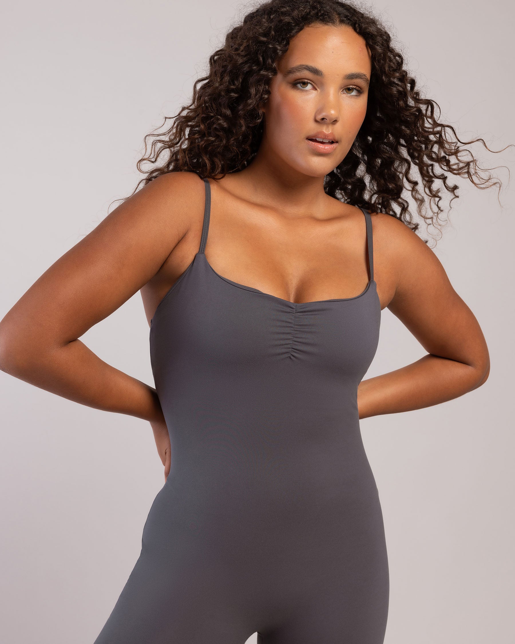 Bloch 365 Scrunch Bodice 7/8 Catsuit - BLOCH US