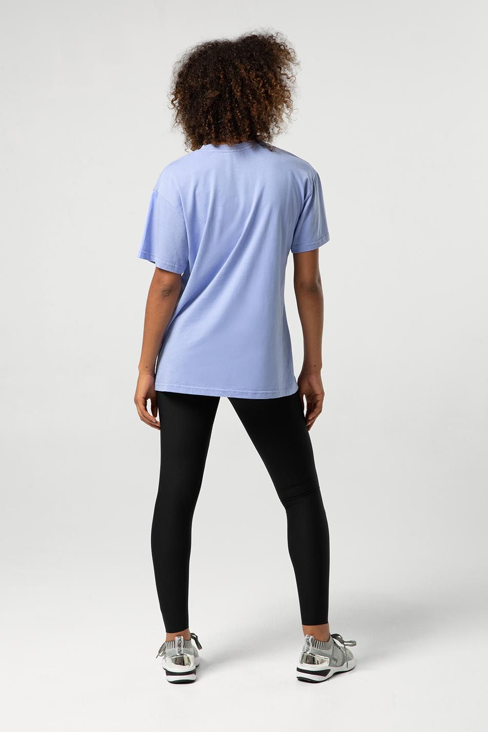 Ladies Tonal Bloch Print Oversized Tee