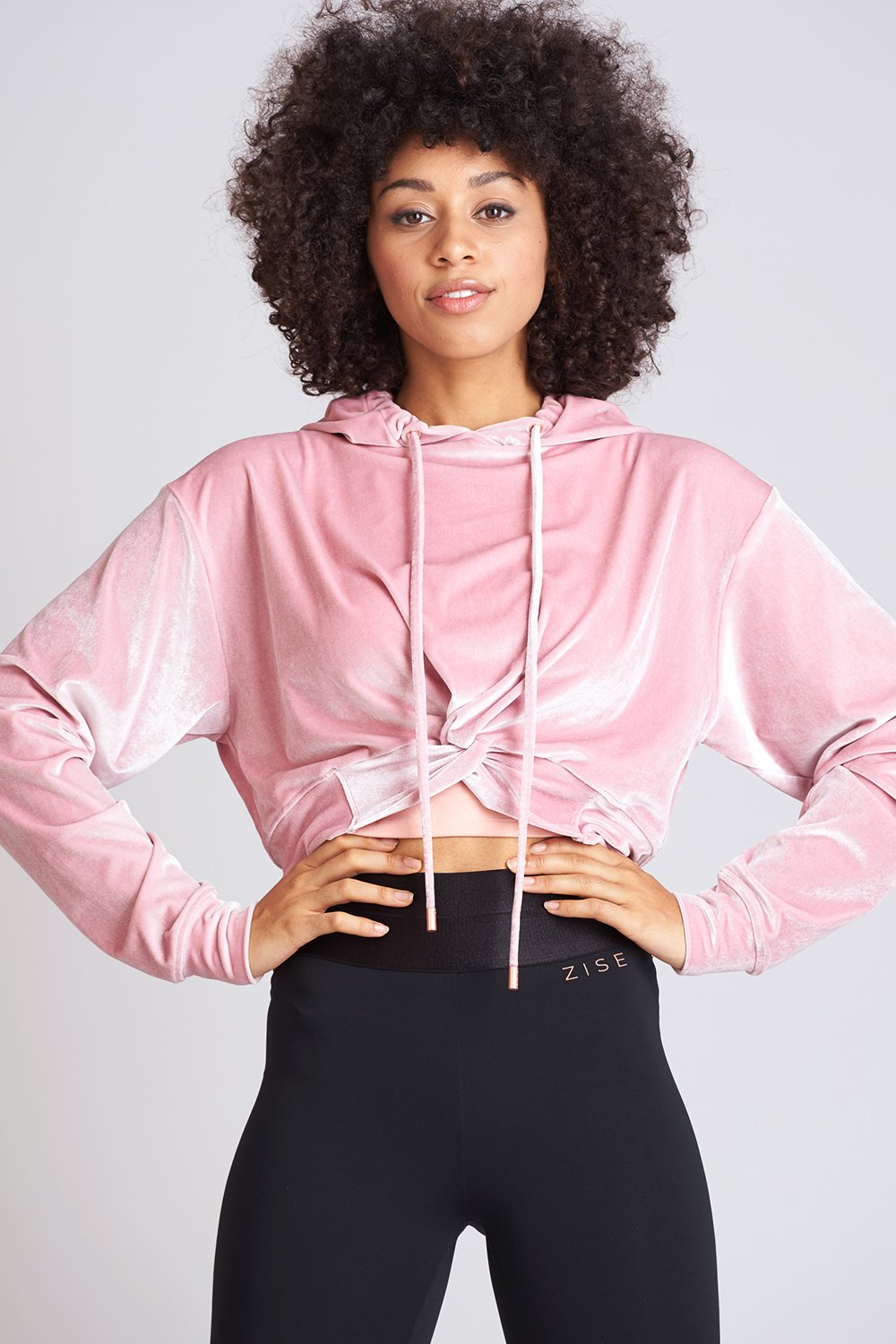 Pirouette Velvet Hoodie Top