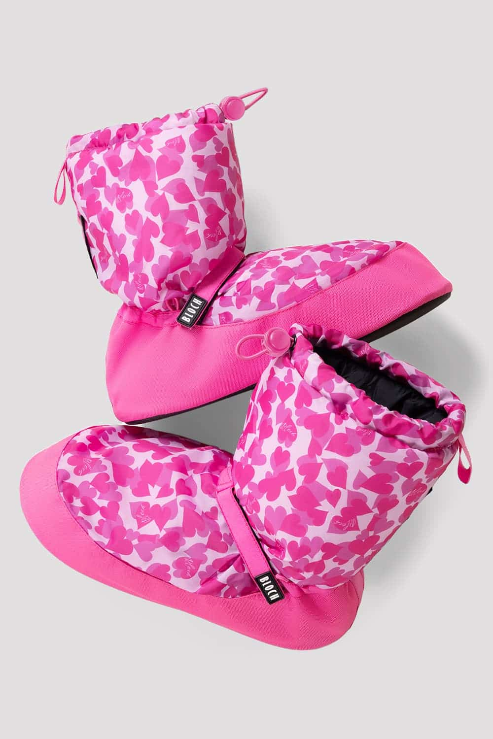 Childrens Confetti Hearts Print Warm Up Booties