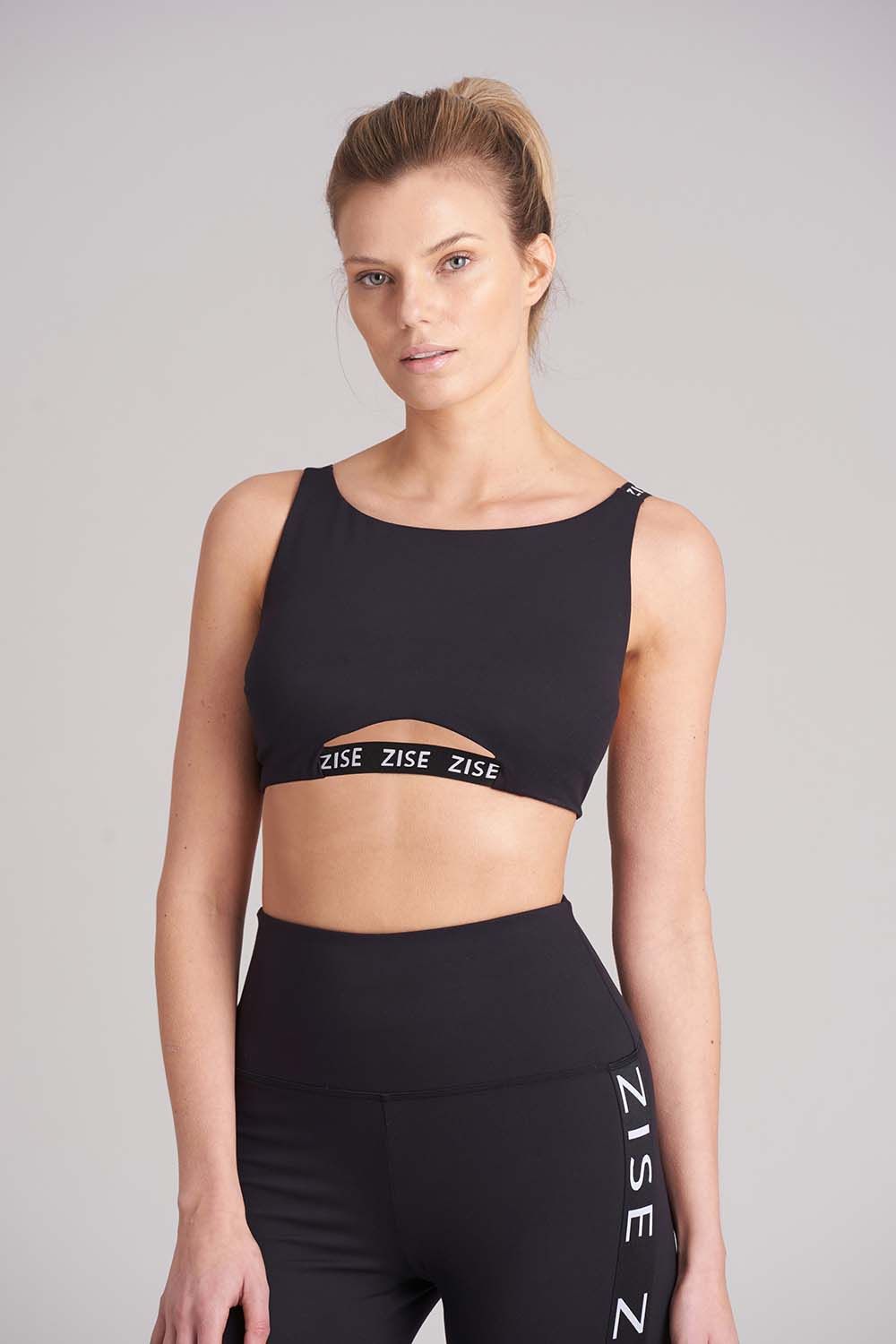 Zise Mimi Cross Back Crop Top