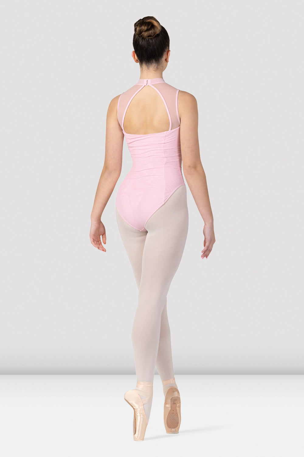 Ladies Fenella Ruched Bodice Mock Neck Leotard