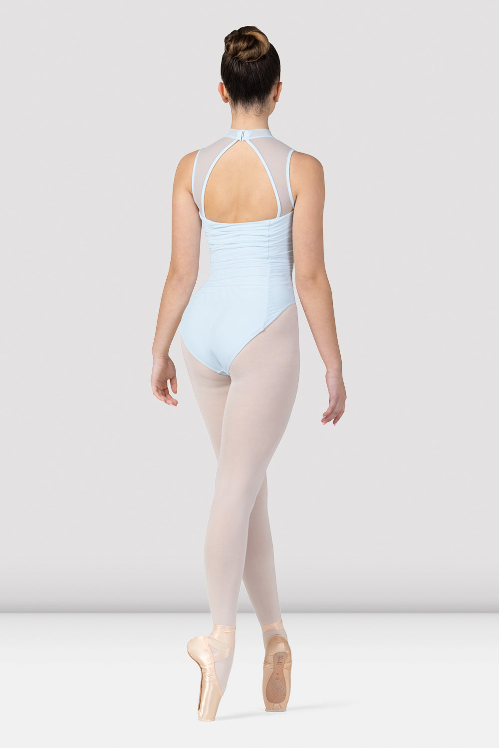 Ladies Fenella Ruched Bodice Mock Neck Leotard