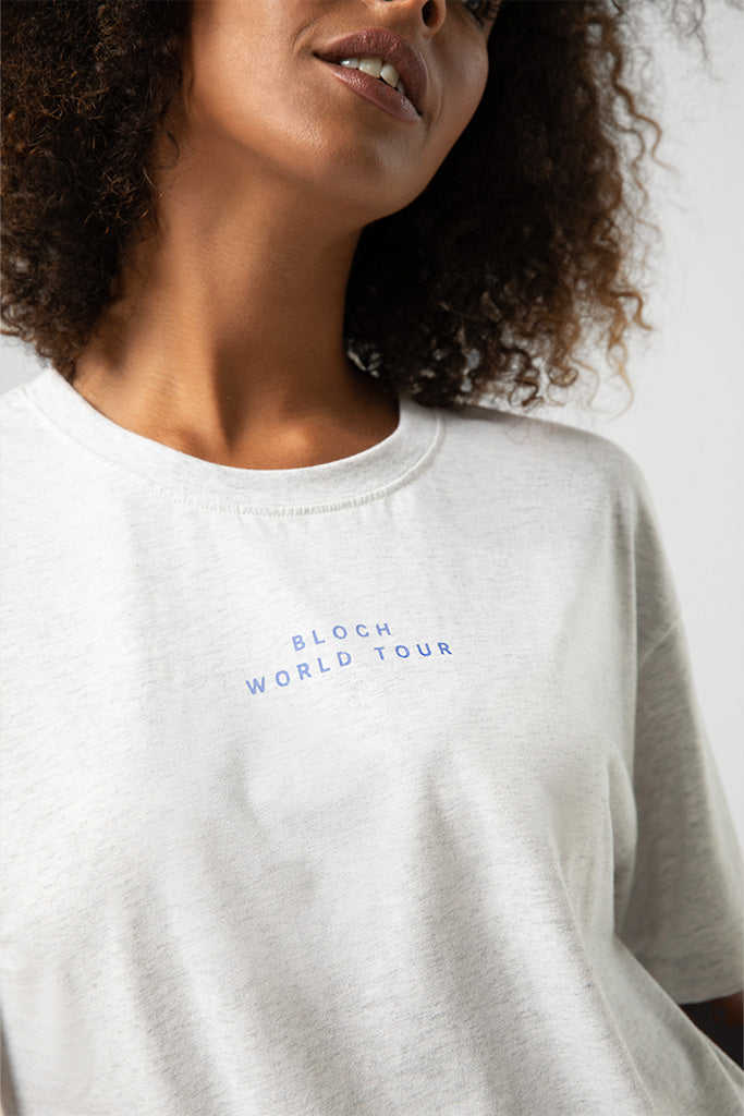 Ladies Bloch World Tour Print Oversized Tee