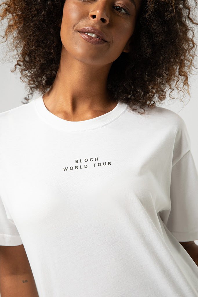 Ladies Bloch World Tour Print Oversized Tee