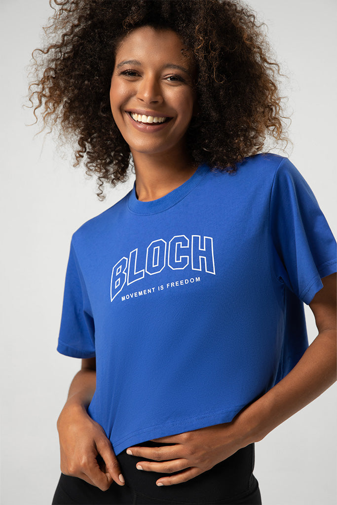 Ladies Heritage Bloch Print Crop Tee