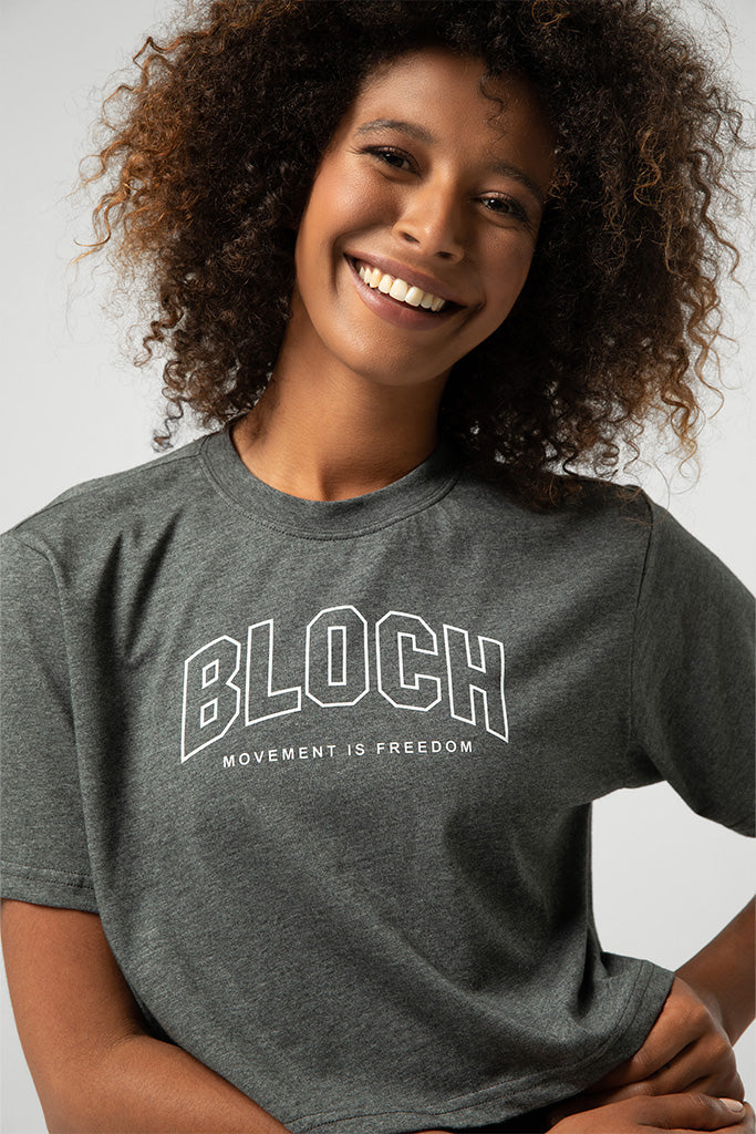 Ladies Heritage Bloch Print Crop Tee