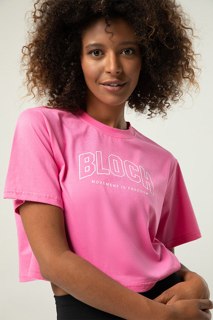 Ladies Heritage Bloch Print Crop Tee